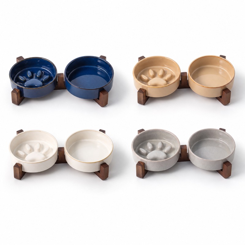 Royal Canin Food Medium - Japanese-style Kiln Ceramic Pet Cat Bowl