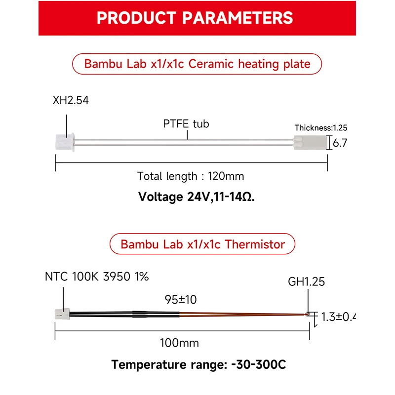 For Bambulab Hotend Heater The - огляд і ціна Ceramic Heat Emitter