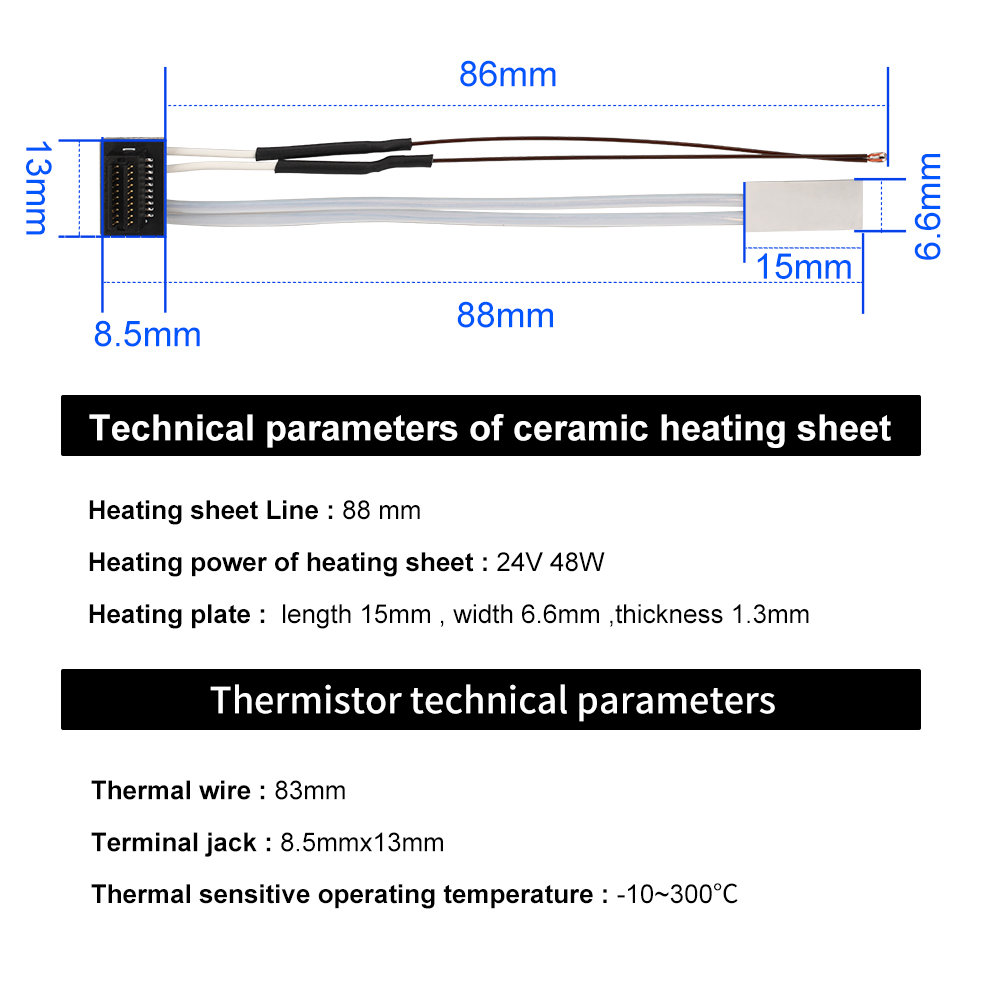 Heating Tube For Bambu Lab A1  - огляд і ціна Ceramic Heat Emitter