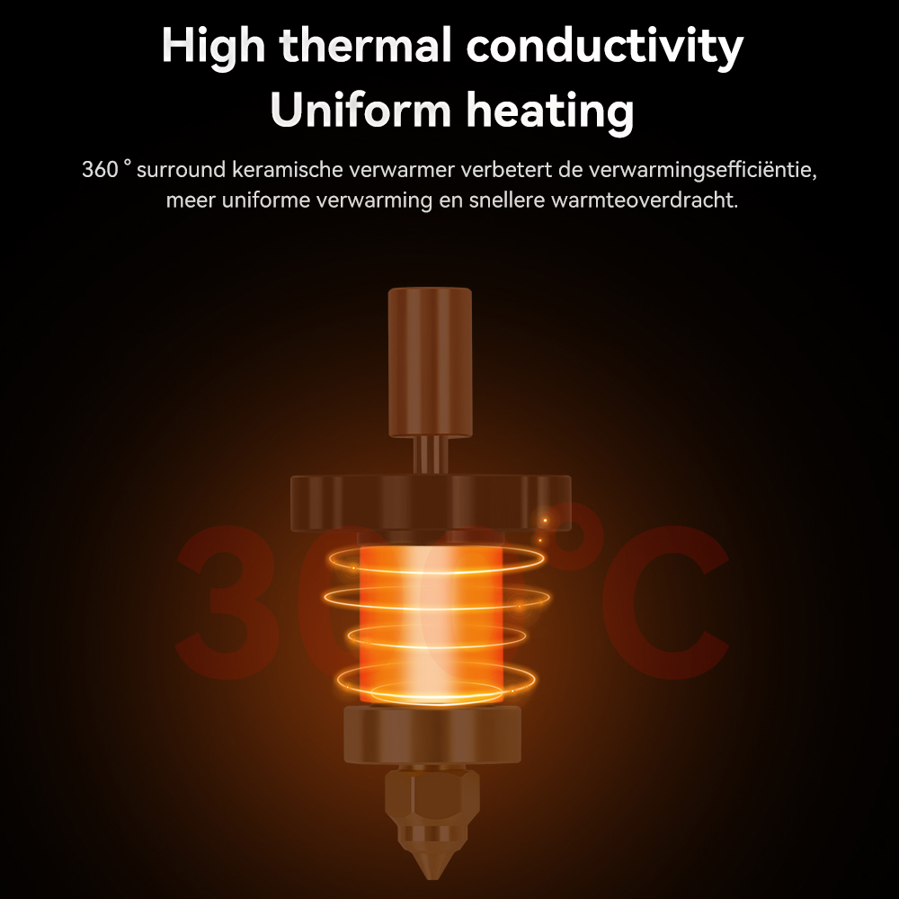 Ender-3 V3 KE Hotend Kit Nozzl - огляд і ціна Ceramic Heat Emitter